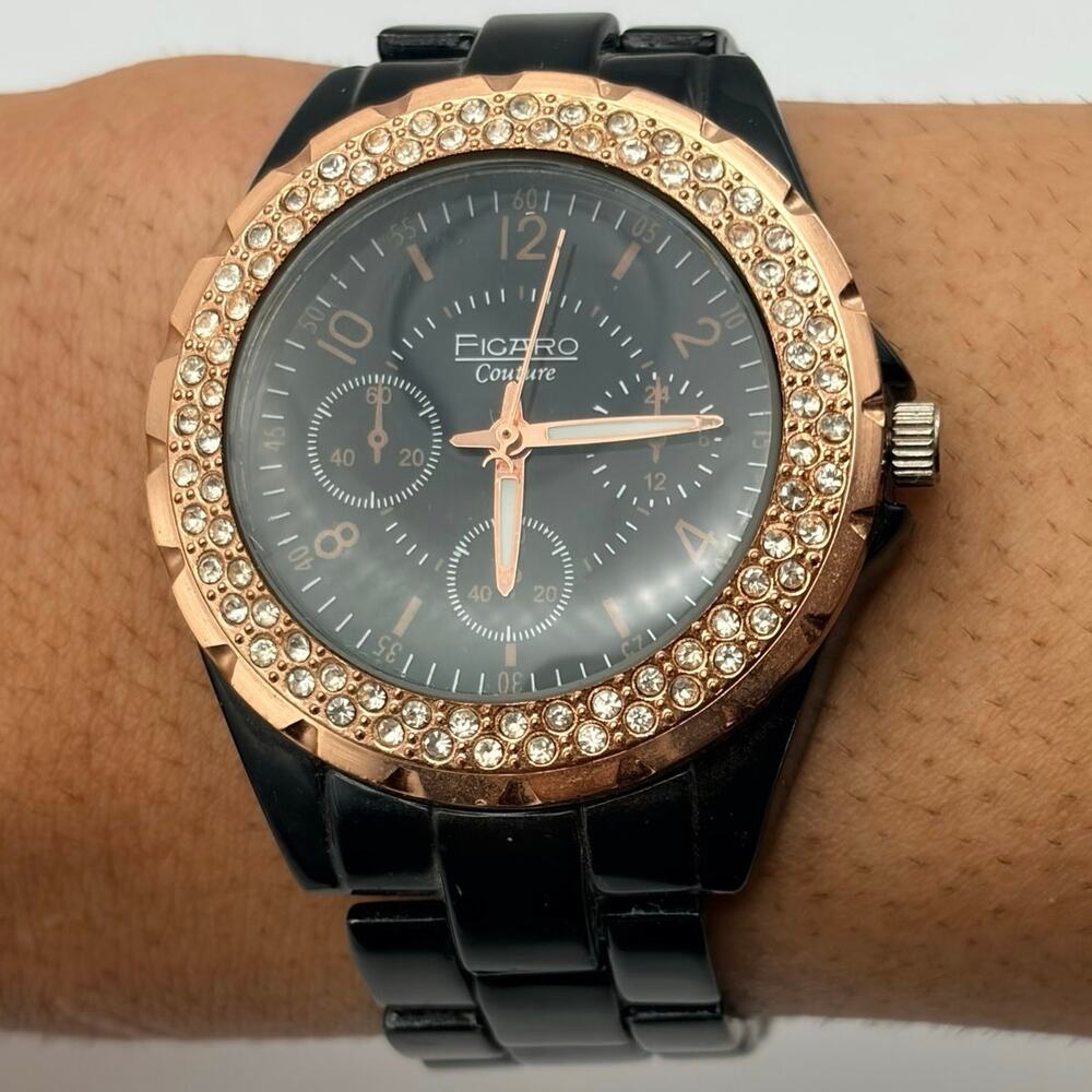 Gold & Black Figaro Men’s Watch